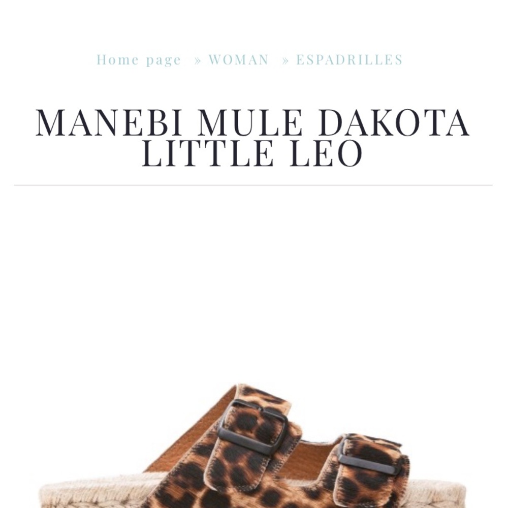 Manebi Mule Dakota Espadrilles